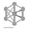 Фермы для сцены DURA TRUSS DT 44 XUD X-joint + up + down 50cm